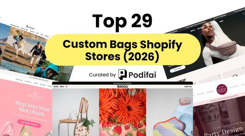 Top 29 Custom Bags Shopify Stores (With Revenue Data)