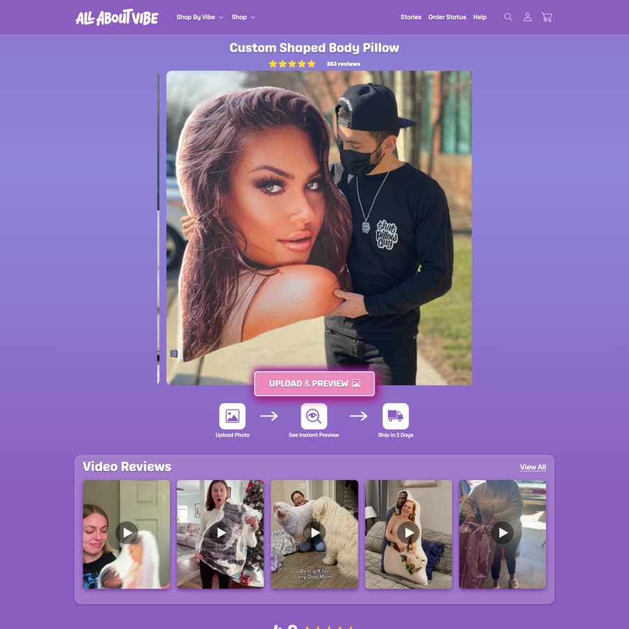 All About Vibe Shopify store product customization example — pet with animals and color-custom