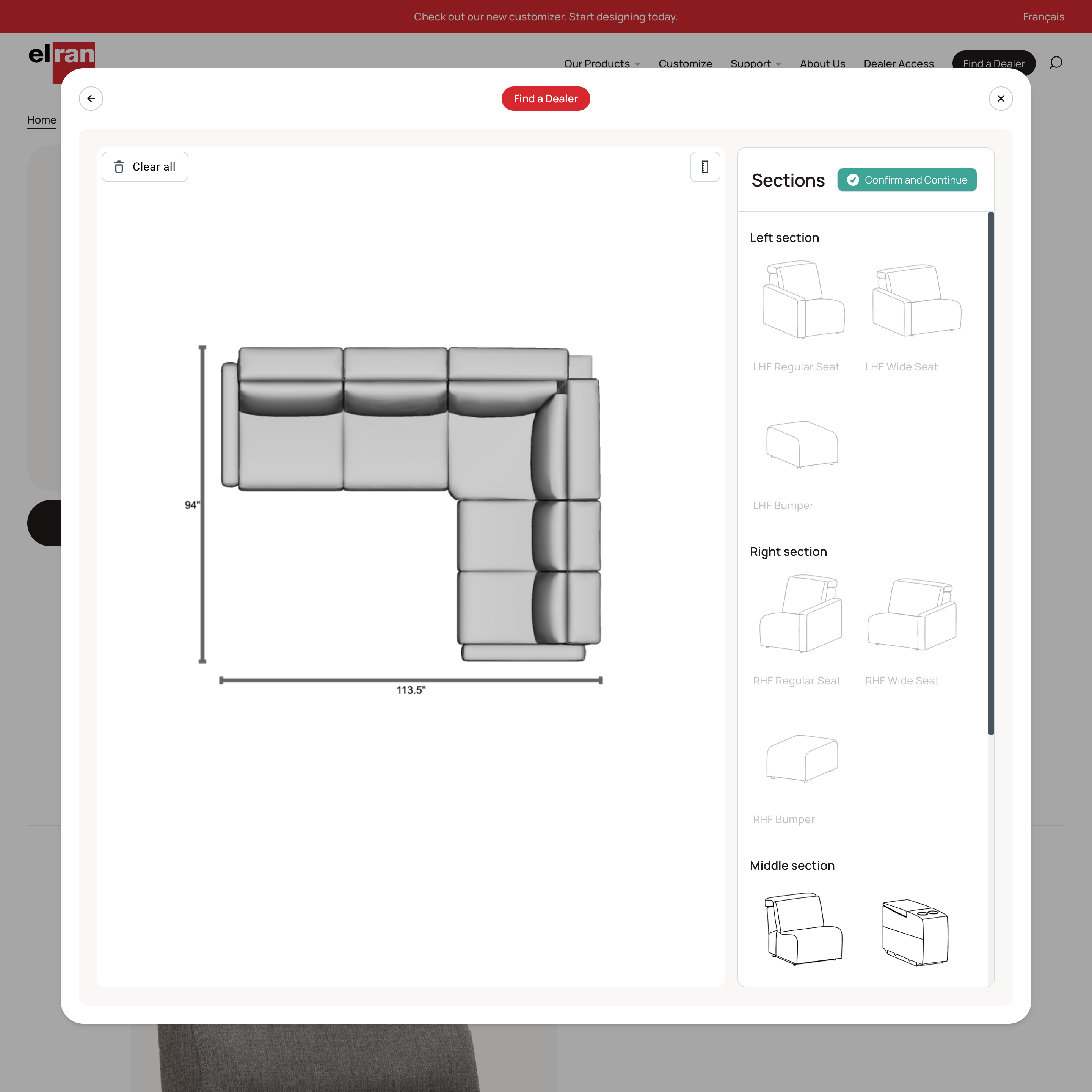 Elran Shopify store product customization example — home decor with home-decor and furniture