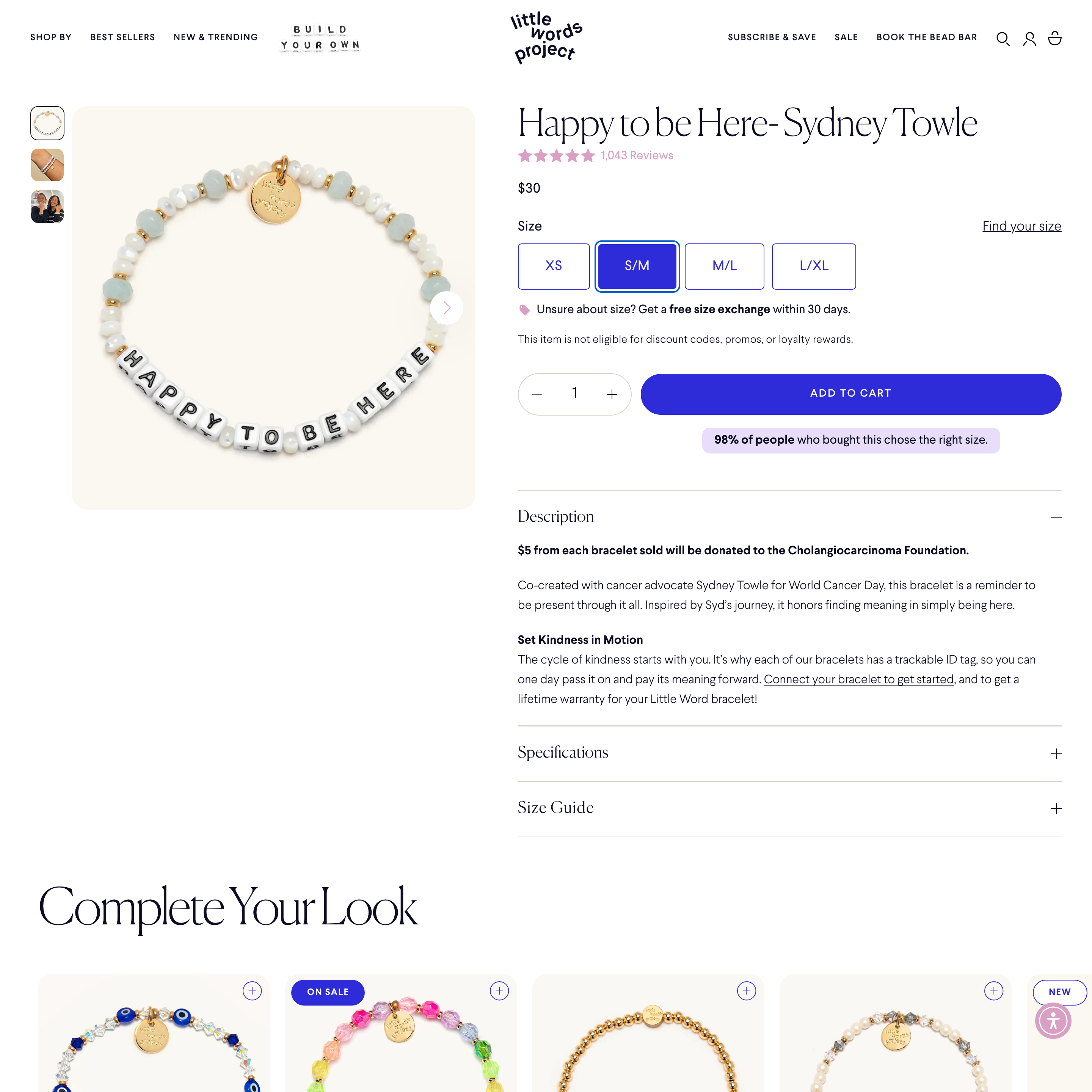 Little Words Project Shopify store product customization example — jewelry with accessories and jewelry
