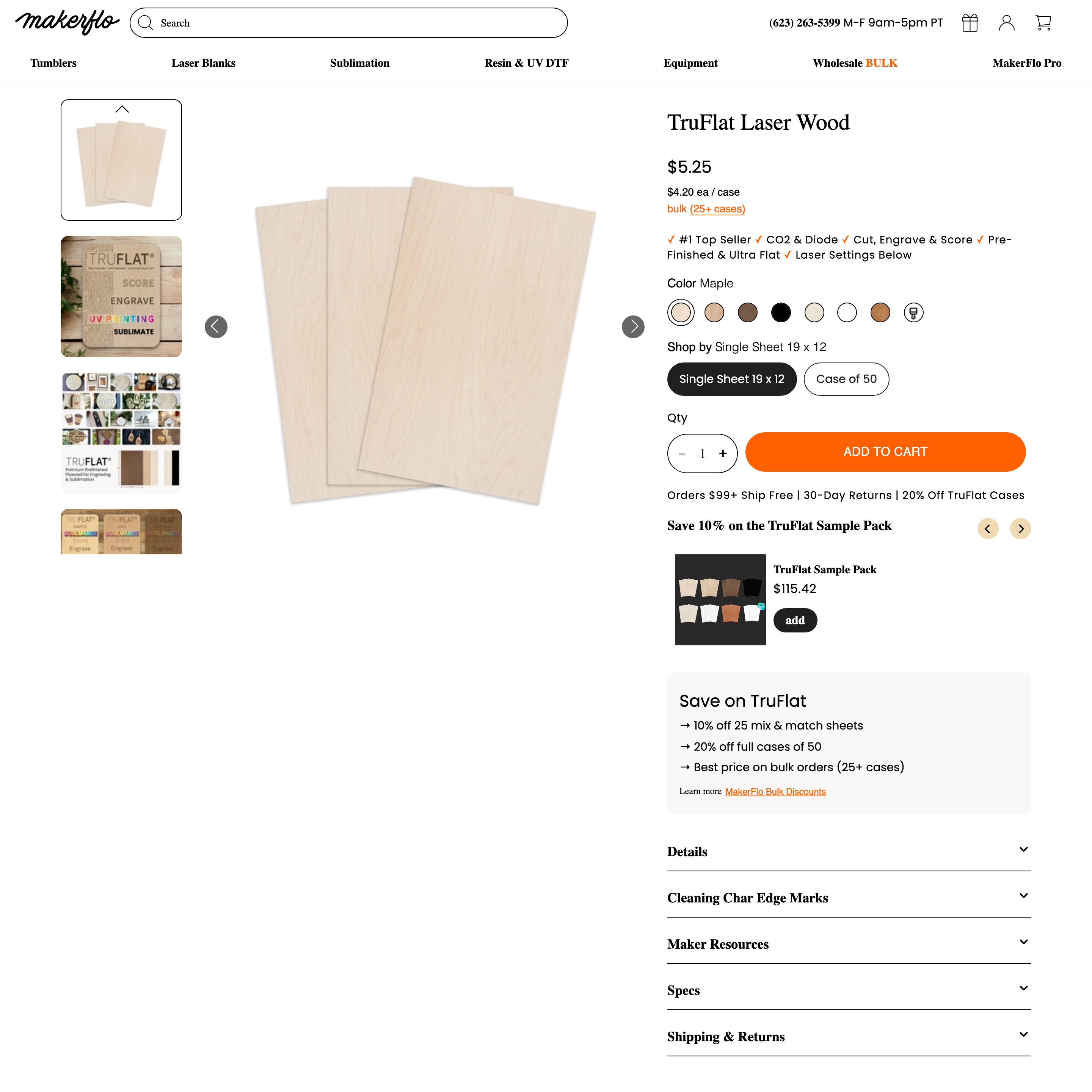 MakerFlo Shopify store product customization example — gifts & occasions with engraving and gifts