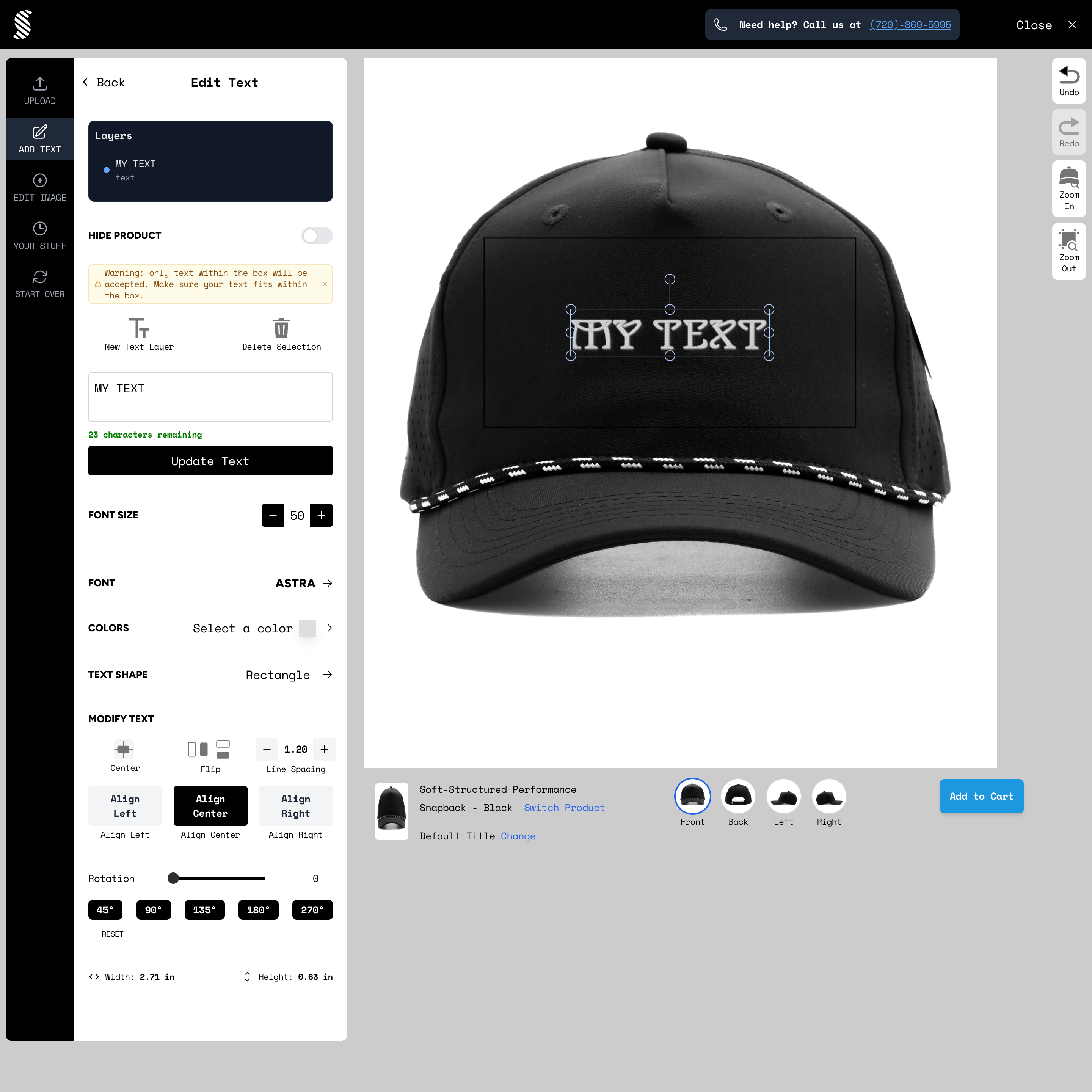 SNAG Collective Shopify store product customization example — apparel with apparel and clothing