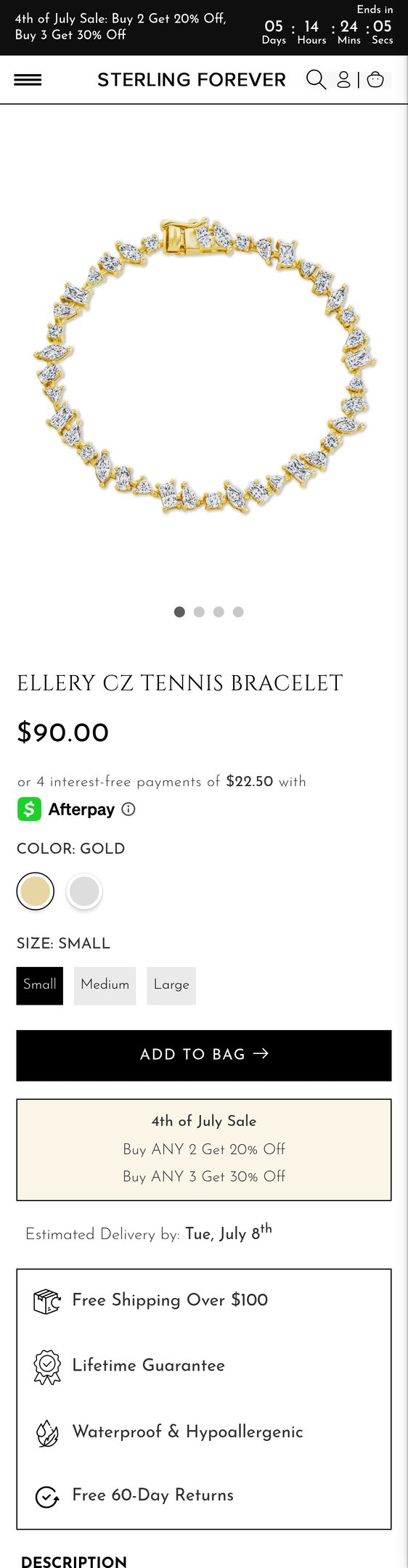 Ellery CZ Tennis Bracelet