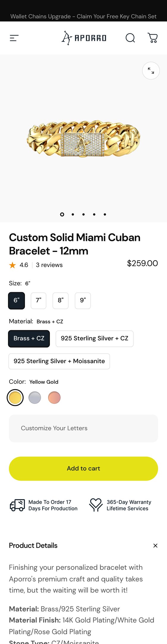 Custom Solid Miami Cuban Bracelet - 12mm