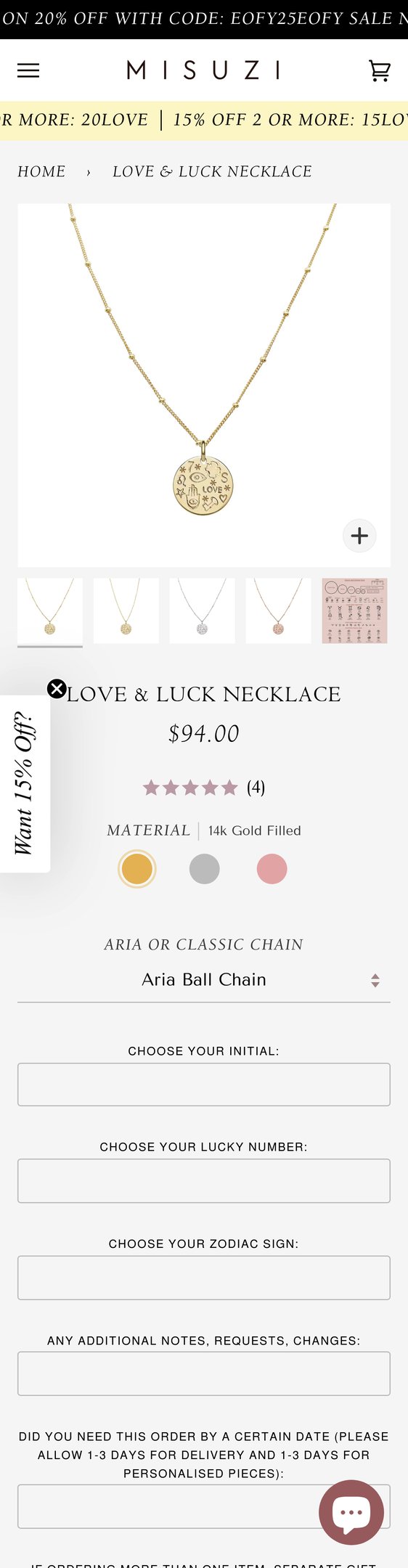Love & Luck Necklace