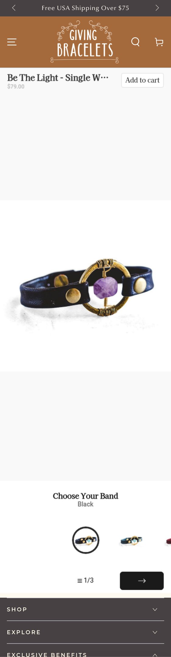 Be The Light - Single Wrap - Design Your Own