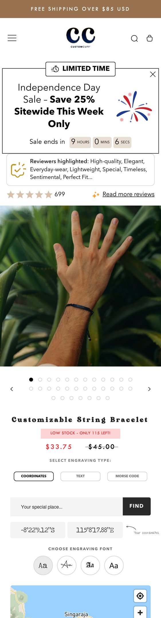 Customizable String Bracelet