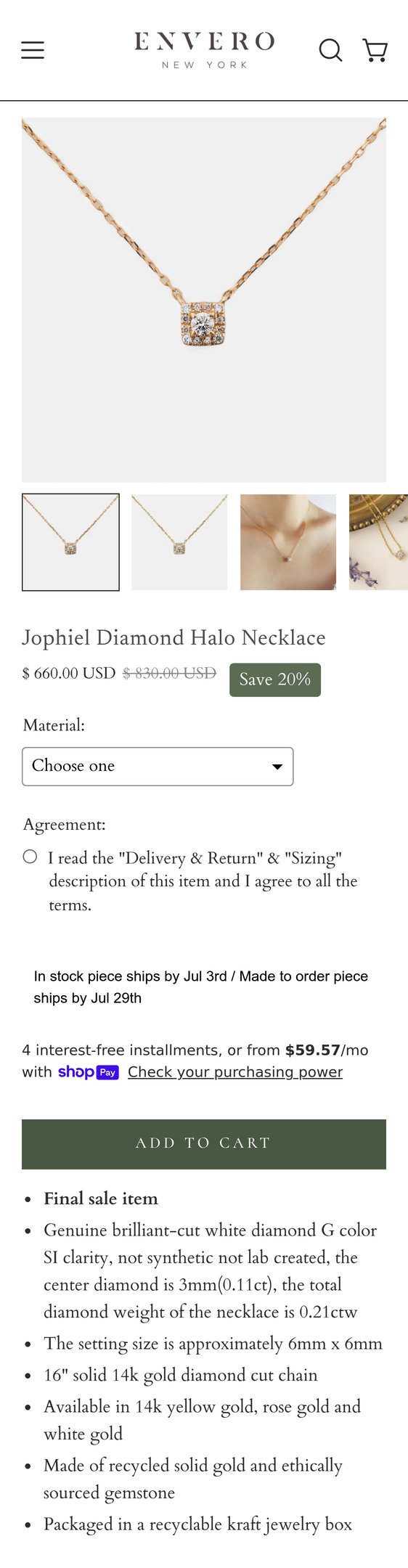 Jophiel Diamond Halo Necklace