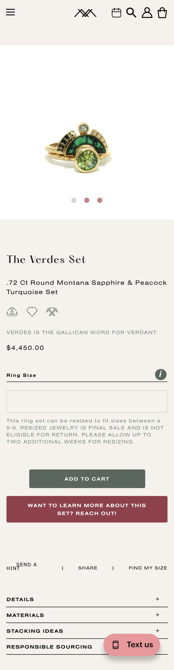 Montana Sapphire & Peacock Turquoise Ring Set