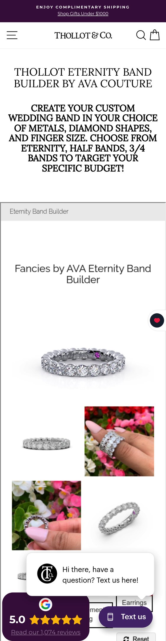 Thollot & Co. Eternity Band Builder