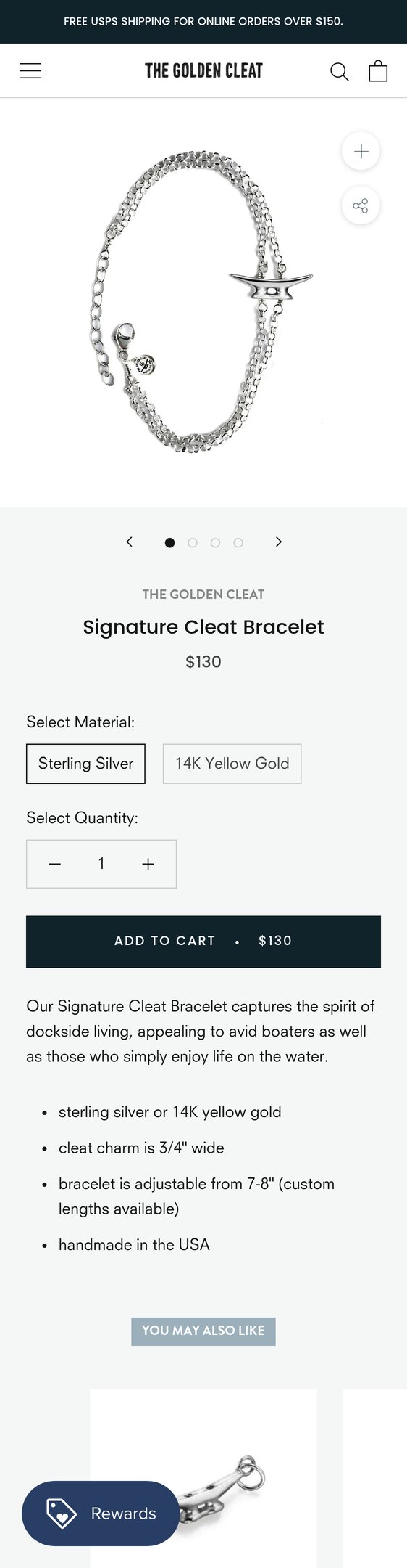 Signature Cleat Bracelet