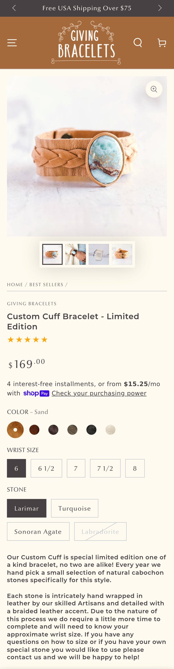 Limited Edition Bracelet | Exclusive Jewelry by Giving Bracelets