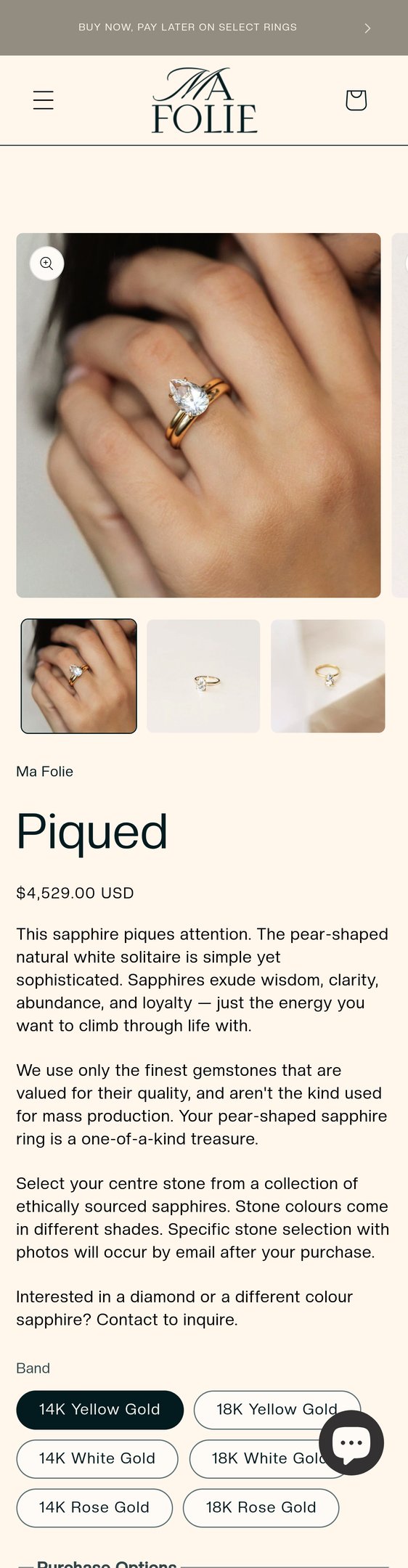 Piqued