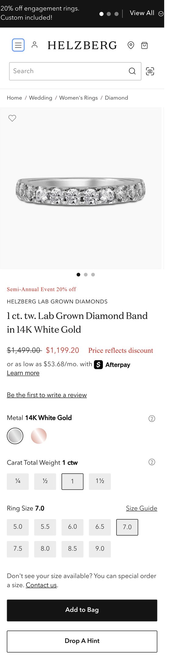 Lab Grown Diamond Band