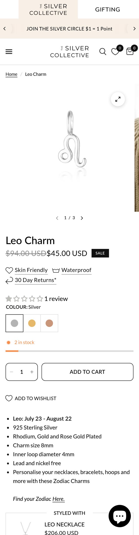 Leo Charm