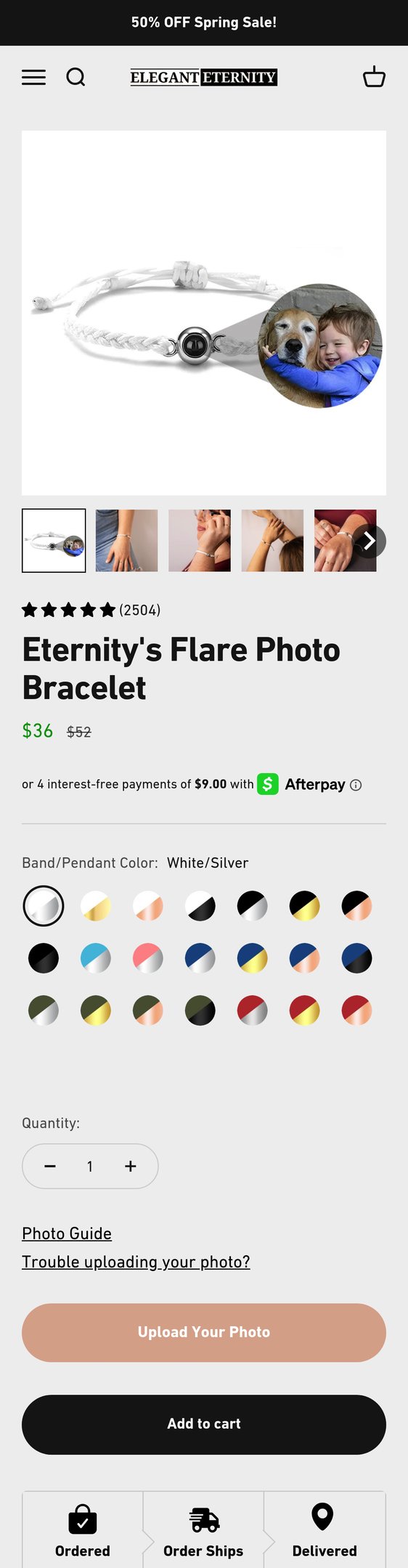 Eternity's Flare Photo Bracelet
