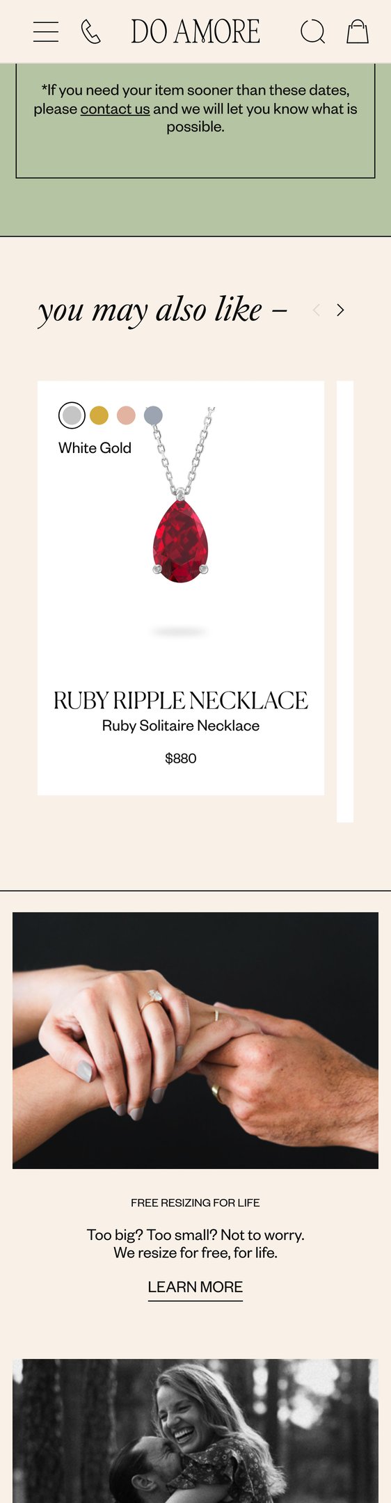 Sapphire Ripple Necklace