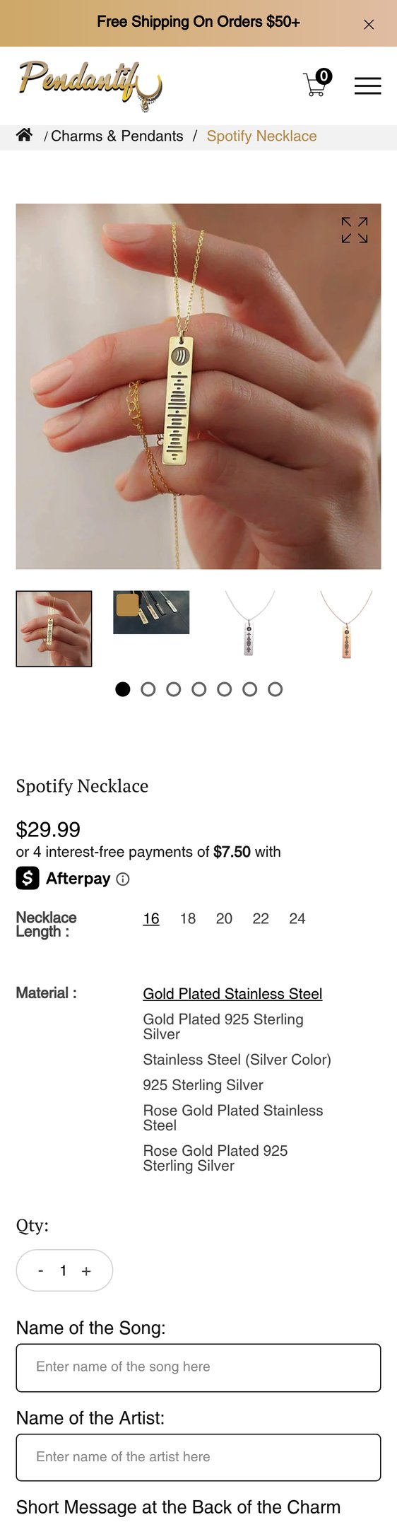 Spotify Necklace