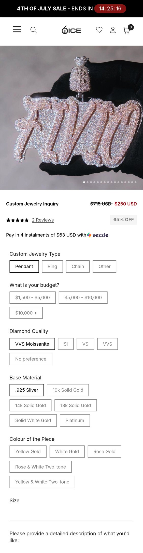 Custom Jewelry Inquiry