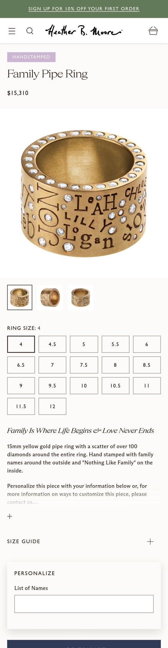 Family Pipe Ring