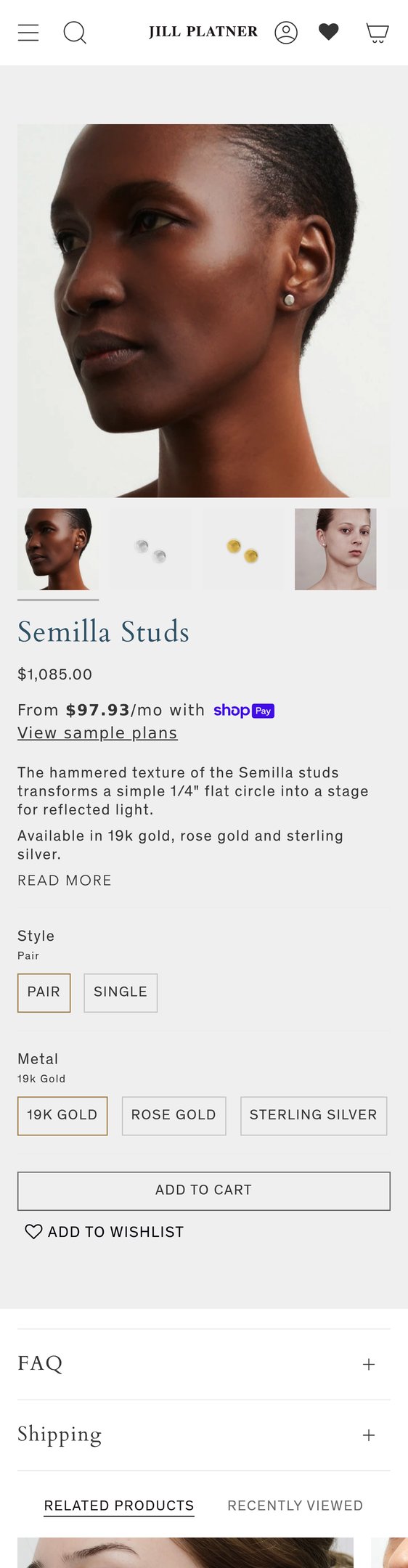 Semilla Studs