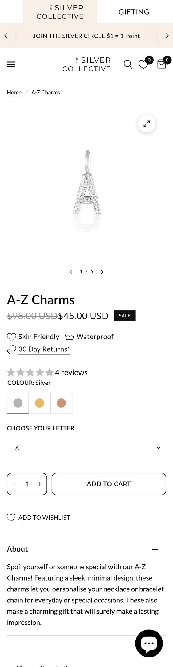 A-Z Charms
