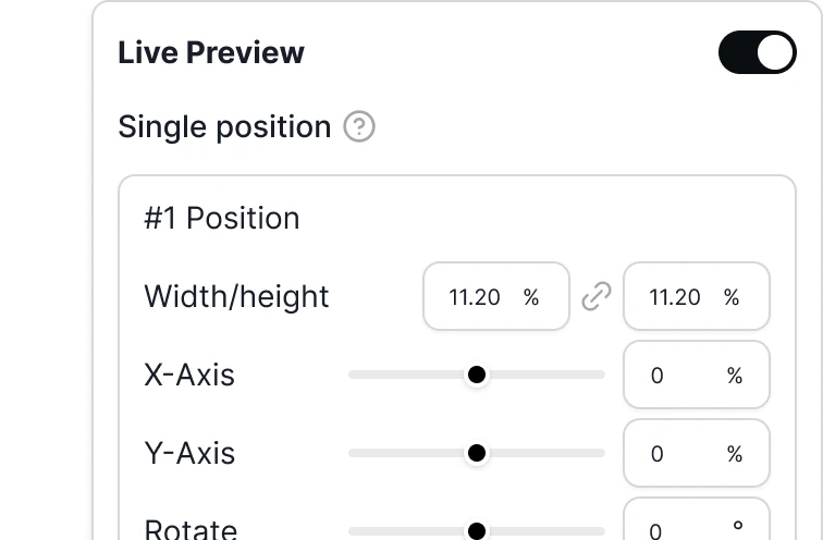 Live preview