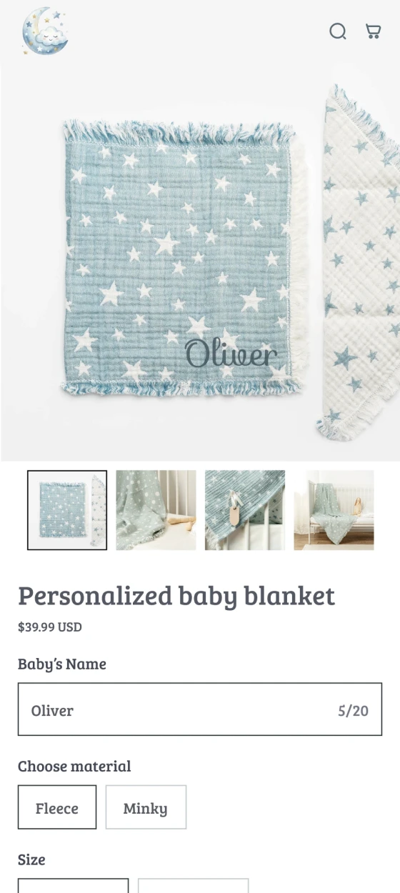 Custom Baby Blanket