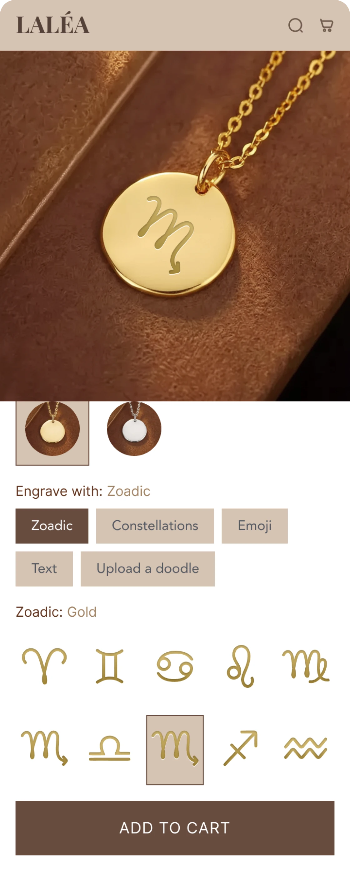 Custom Zodiac Necklace
